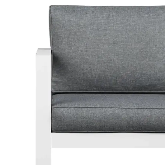 Baltic Patio Loveseat White - Real Flame image {4}