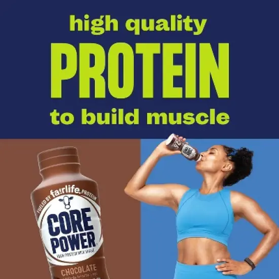 Core Power Protein Shake, Variety 12 Pack (6 Chocolate, 6 Strawberry Banana) 26g Bottle, 14oz image {8}