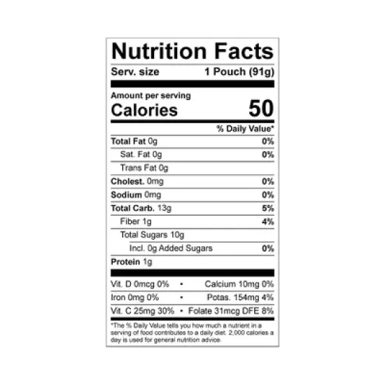 Once Upon a Farm Immunity Blend Fruit Pouches - 25.6oz/8ct image {3}