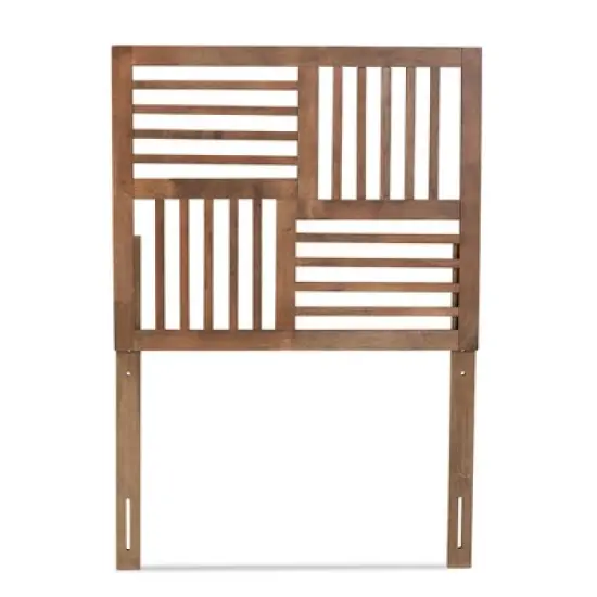 Adler Wood Headboard Walnut - Baxton Studio image {1}