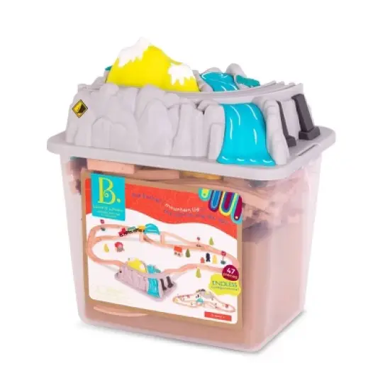 B. toys Wooden Train Set - Wood & Wheels image {6}