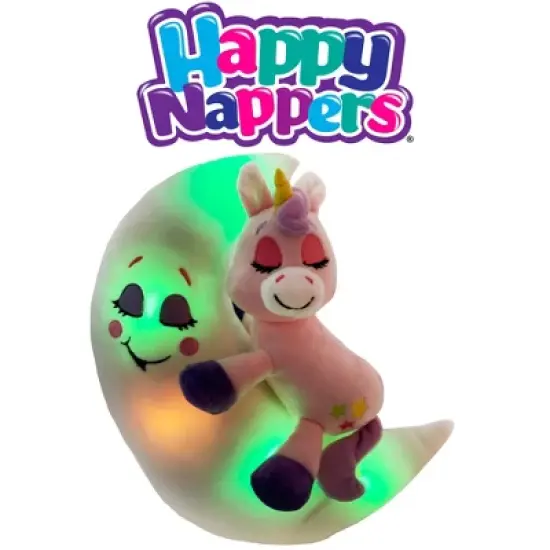 Happpy Nappers: Lullabrites Moon Pet - Unicorn - Pink-Purple image {4}