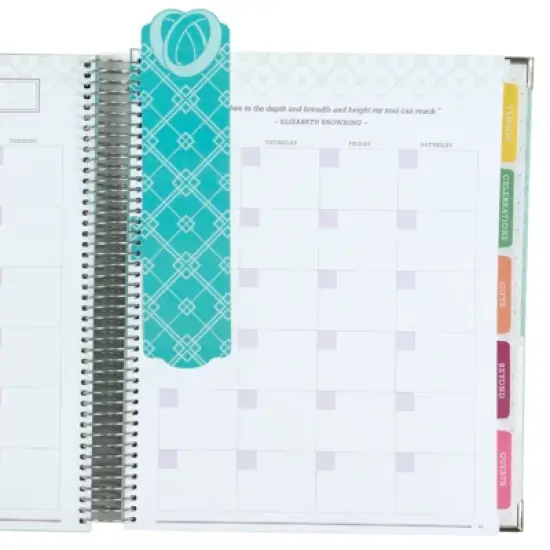 Global Printed Products Wedding Calendar Book Teal Color image {5}