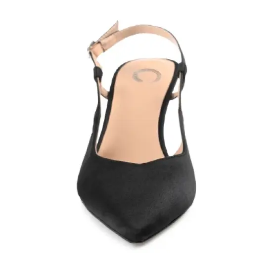 Journee Collection Womens Knightly Sling Back Mid Stiletto Pointed Toe Pumps image {5}