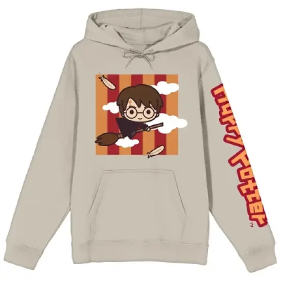 Harry Potter Chibi Harry Adult Natural Graphic Hoodie image {4}