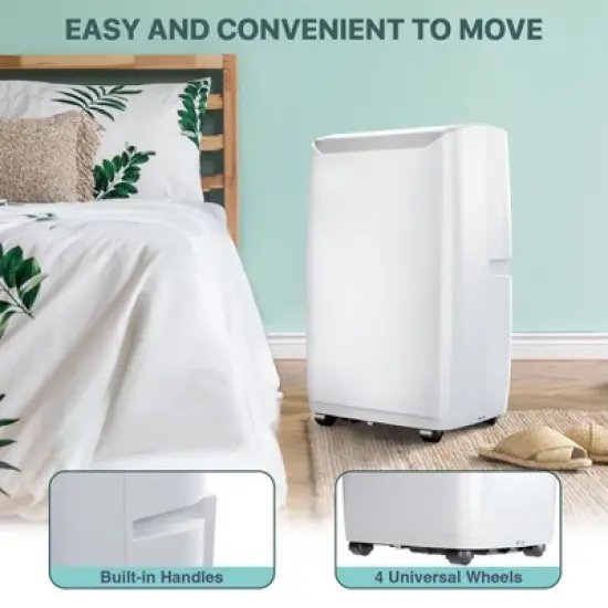 12000BTU Portable Air Conditioner, 3-in-1 Cooling/Dehumidifying/Fresh Air Modes, 550 sq. ft Coverage, 51dB Quiet Sleep Mode image {6}
