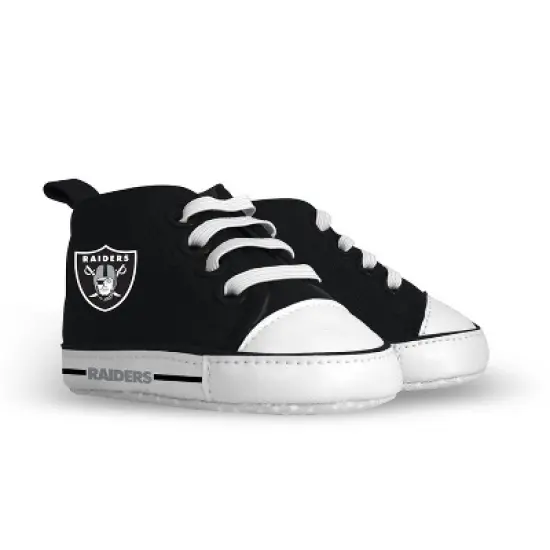 BabyFanatic Pre-Walkers High-Top Unisex Baby Shoes -  NFL Las Vegas Raiders image {1}