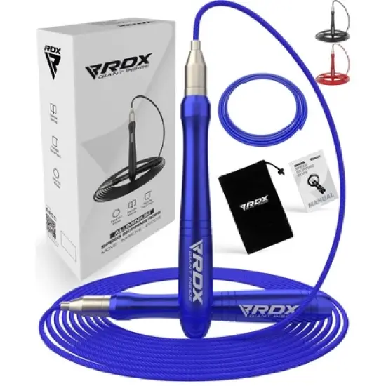 RDX Sports Jump Rope Non Slip Aluminum Handles, 10.3FT Tangle-Free 2 Adjustable Steel Cables Speed Rope, Fitness Exercise Weight Loss image {8}