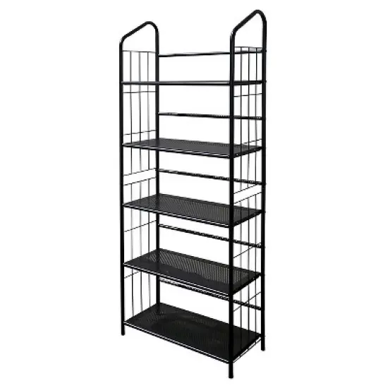 Metal Book Shelf Black - Ore International image {5}