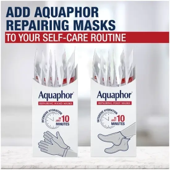 Aquaphor Advanced Therapy Repairing Foot Mask - 0.7 fl oz image {10}