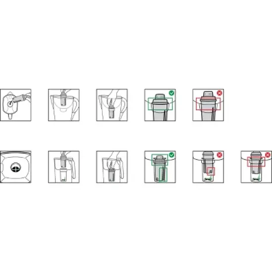 Water Filtration Pitcher Black 10 Cup Capacity - up&up&trade;: Dishwasher-Safe, 2 Filters, Electronic Change-Filter Indicator image {6}