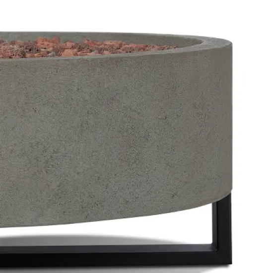 Idledale Propane Fire Bowl - Glacier Gray - Real Flame image {2}