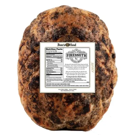 Boar's Head FireSmith Flame Grilled Chicken Breast - Deli Fresh Sliced - price per lb image {2}