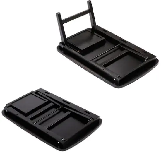 BirdRock Home Portable Sit or Stand Desk with Storage Drawer and Media Slot - Espresso image {3}