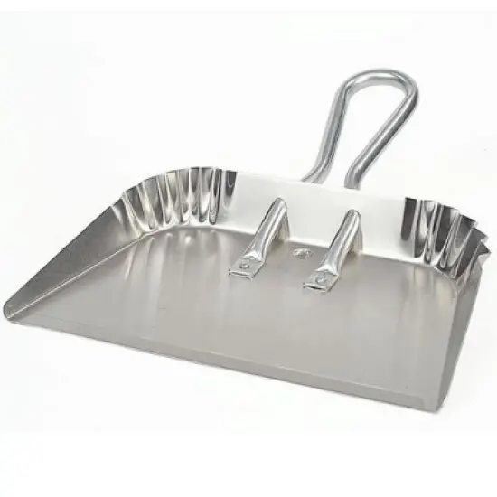 Amaroq Aluminum Stays-Flat Dustpan Lightweight Rust-Proof Aluminum Large 16" Wide image {4}