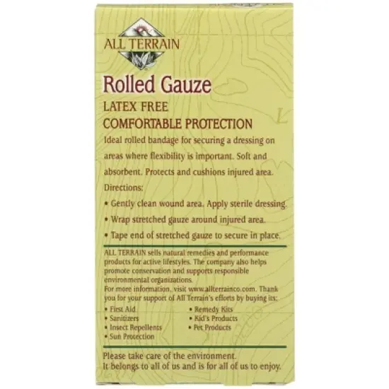 All Terrain 3" Latex Free Rolled Gauze - 2.5 yd image {1}