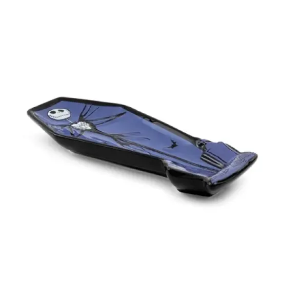 Silver Buffalo Disney The Nightmare Before Christmas Jack Coffin Sculpted Ceramic Spoon Rest image {1}