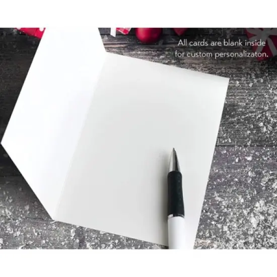 Sustainable Greetings 48-Pack Modern Festive Christmas Cards with Envelopes, Winter Holiday Designs (4 x 6 In) image {3}