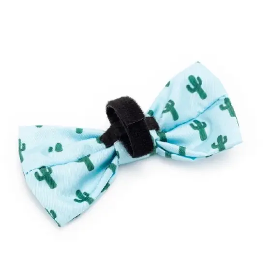 The Worthy Dog Cactus Bow Tie Adjustable Collar Attachment Accessory image {1}