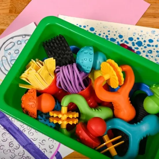 READY 2 LEARN Squish 'N' Roll Paint & Dough Tools, Set of 15 image {4}