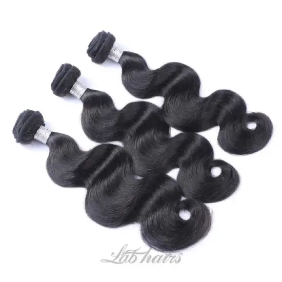 Labhairs 3PCS Brazilian Natural Wave Bundles Deal 100% Virgin Human Hair image {6}