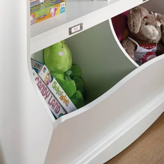 Twin Pogo Bookcase/Footboard Soft White Finish - Sauder image {7}