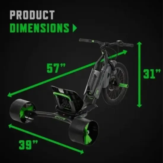 Huffy Electric Green Machine Battery Ride-On - 36V Age 14+ - Black image {18}