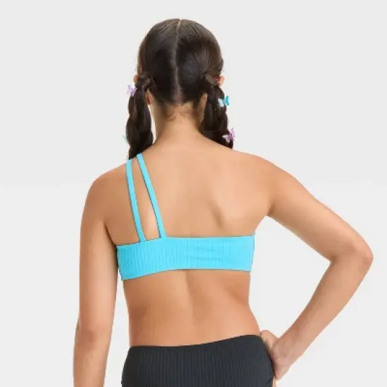 Girls' Solid Bikini Swim Top - art class&trade; image {1}