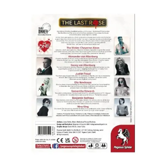 Deadly Dinner - The Last Rose Board Game image {1}
