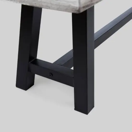 Carlisle Acacia Wood Dining Bench Light Gray - Christopher Knight Home image {2}