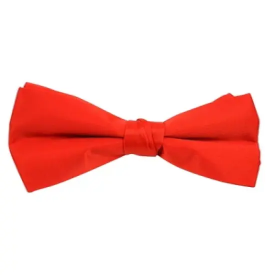 Men's Pre-tied Clip On Bow Tie - Formal Tuxedo Solid Color image {40}