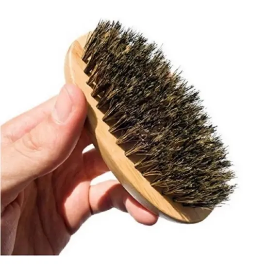 Kitcheniva Men's Boar Hair Beard Brush With Soft Bristle image {4}