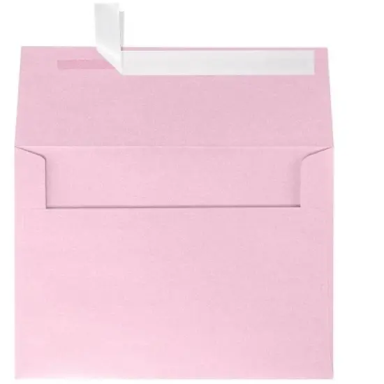 LUX A7 Invitation Envelopes 5 1/4 x 7 1/4 50/Box Rose Quartz Metallic 5380-04-50 image {4}