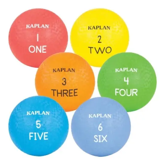 Kaplan Early Learning Colored Playground Balls - Set of 6 image {7}