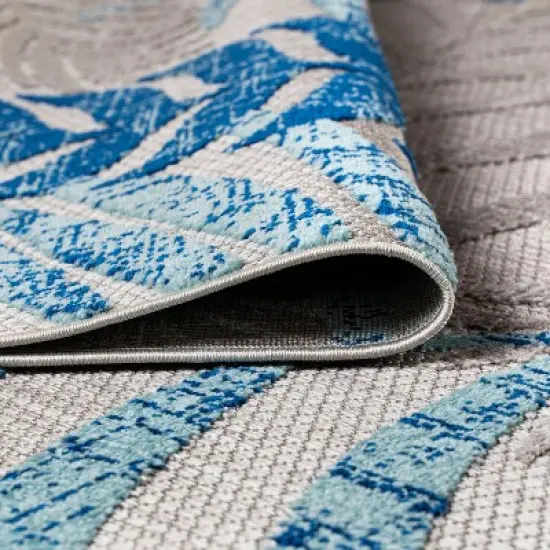 Tropics Palm Leaves Indoor/Outdoor Area Rug - JONATHAN Y image {4}