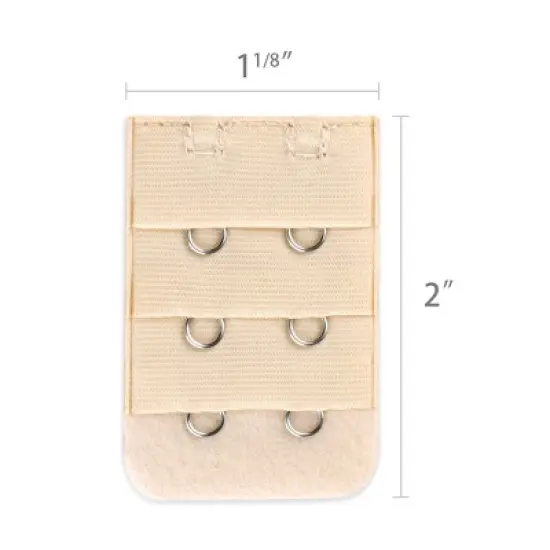 Allegra K Women's Lady 3 Rows 2 Hooks Bra Extension Strap Extenders image {1}