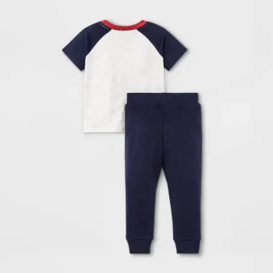 Toddler Boys' 3pc Spider-Man Short Sleeve Top and Bottom Set - Red/White/Navy image {1}