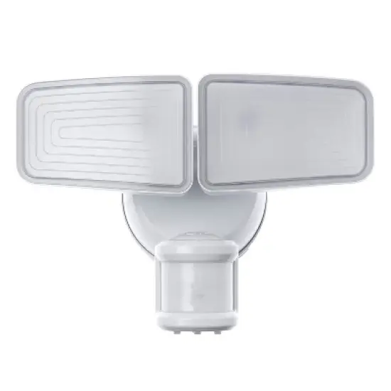 Home Zone Security&reg; SMD Linkable 2-Light Motion-Sensing Solar-LED Flood Light, 1,500 Lumens, 2 Pack in White image {3}