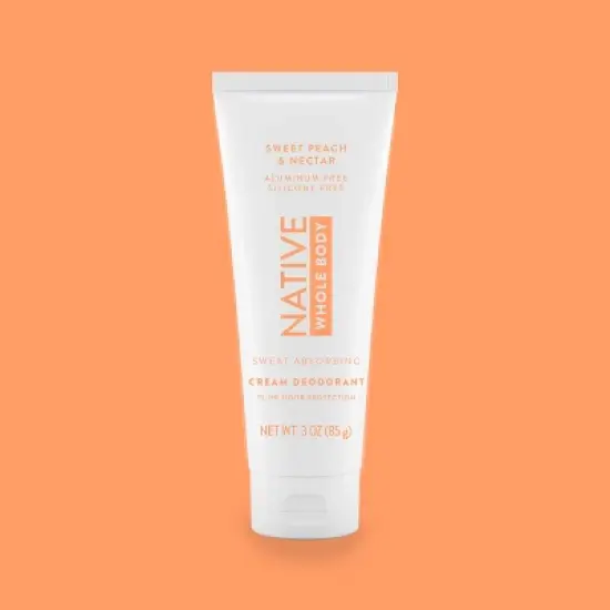 Native Whole Body Cream Deodorant - Sweet Peach & Nectar - Aluminum-Free - 3oz image {7}