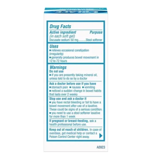 Colace Clear Soft Gels - 42ct image {1}