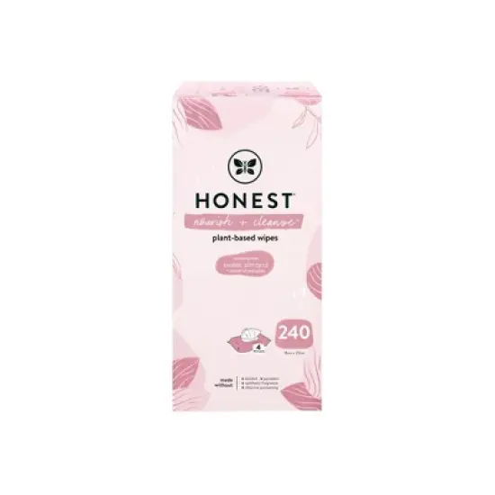 The Honest Company Nourish + Cleanse Plant-Based Baby Wipes - Sweet Almond - 240ct image {4}