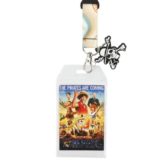 One Piece Live Action Straw Hat Crew Map 22&rdquo; Lanyard image {1}