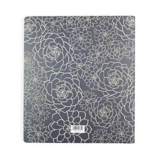 Yoobi Evolve 1" O-Ring Binder 220 Sheet Capacity Navy Succulents image {7}