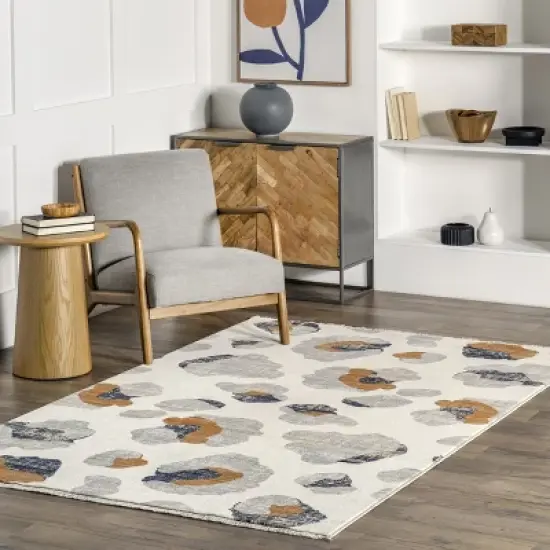 nuLOOM Transitional Leopard Fringe Area Rug image {1}