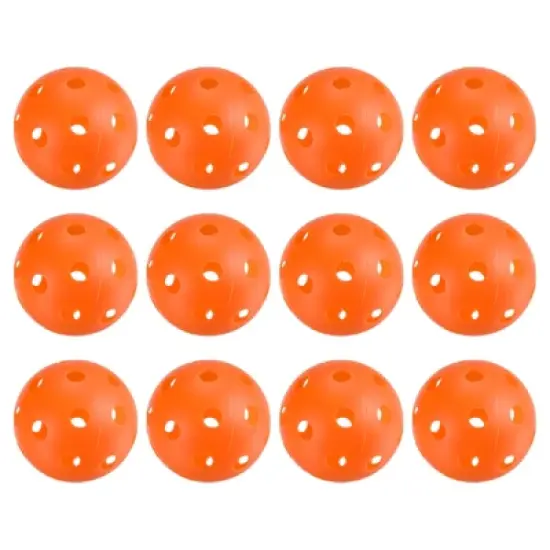 Unique Bargains Durable Precision Technology Good Balance Application Pickleball Balls 12 Pcs image {7}