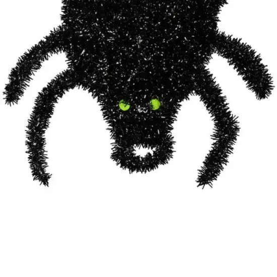 Northlight Lighted Spider and Web Halloween Decoration - 36" - Black - Purple LED Lights image {5}