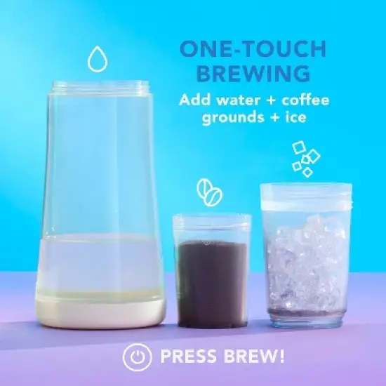 Mr. Coffee Portable Cold Brew Coffee Maker Oatmilk image {4}