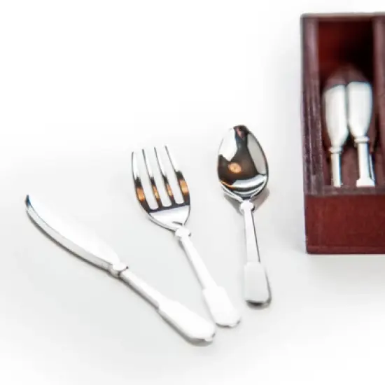 The Queen's Treasures 18 Inch Doll 13 Piece Utensil Set and Wooden Holder image {7}