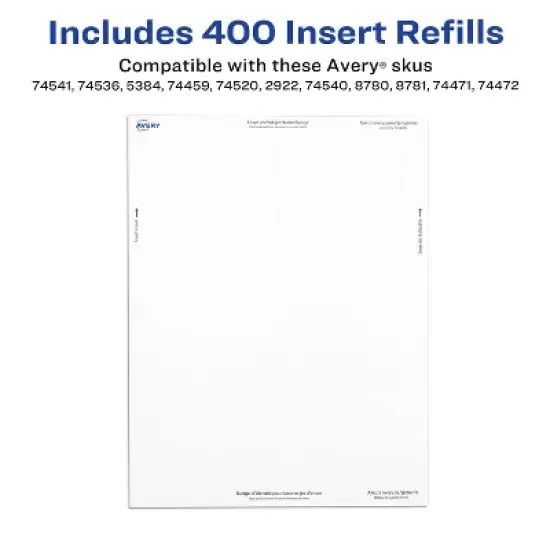 Avery Customizable Name Badge Inserts, 3" x 4", White, 300 Printable Name Tag Inserts (5392) image {2}
