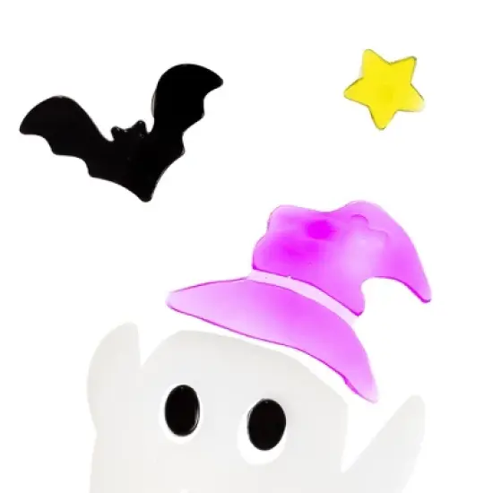 Northlight Haunted House and Ghost Halloween Gel Window Clings - Purple and Black - 15pc image {4}